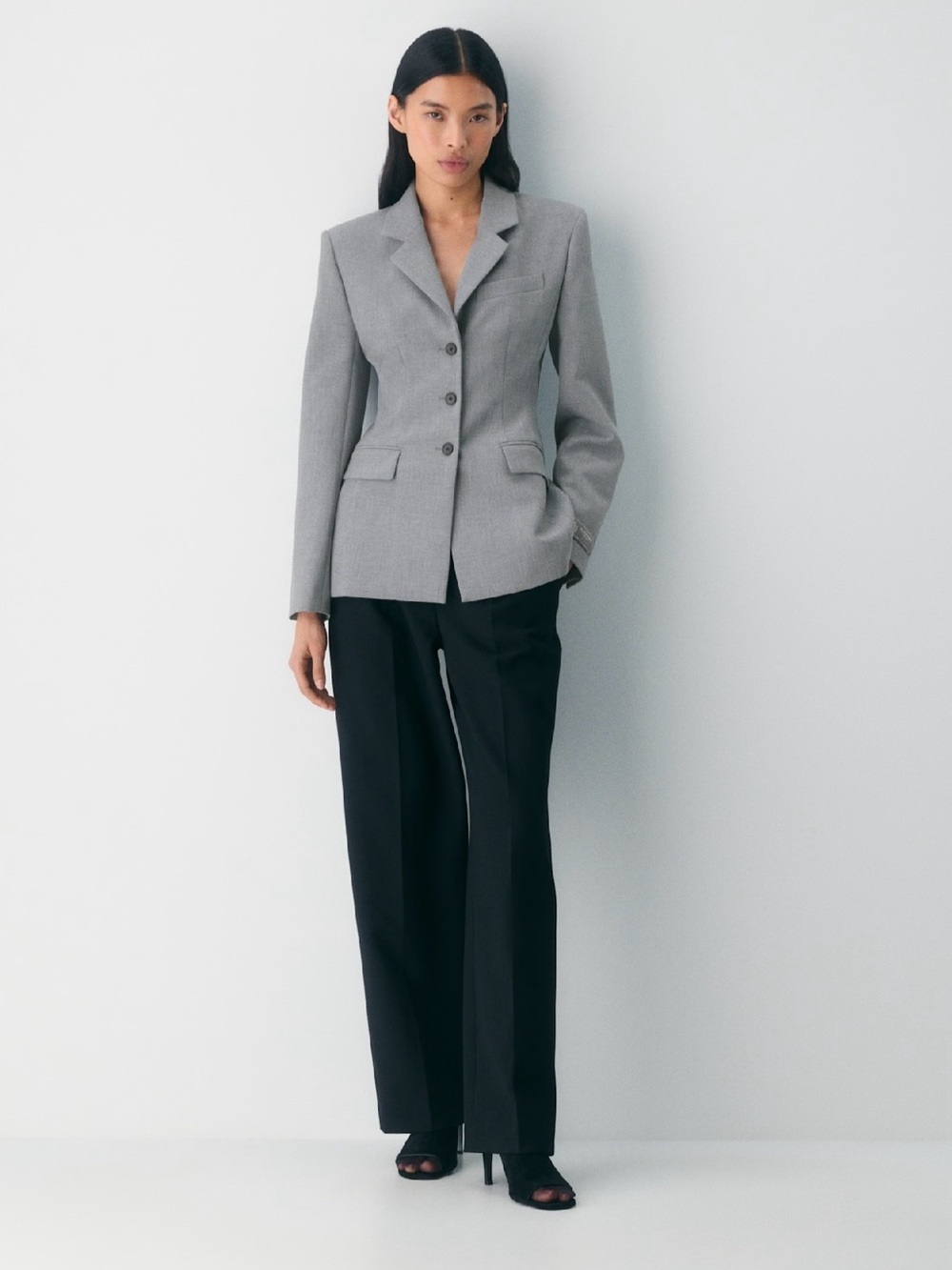 NWT ARITZIA x BABATON - Standout Blazer in Heather Dark Grey, 12